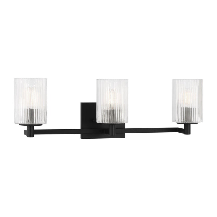 Generation Lighting Canada - GLV1043EN/MBK - Three Light Wall / Bath - Lando - Midnight Black