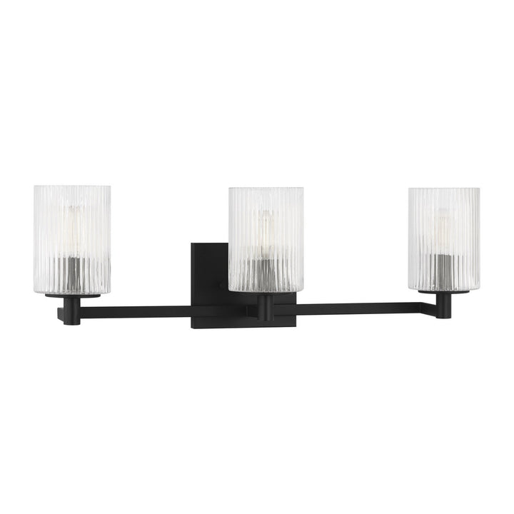 Generation Lighting Canada - GLV1043EN/MBK - Three Light Wall / Bath - Lando - Midnight Black