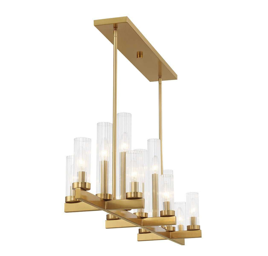 Savoy House - 1-2636-13-322 - 13 Light Linear Chandelier - Carina - Warm Brass