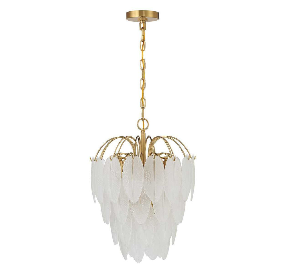 Boa Five Light Chandelier in Warm Brass Savoy House