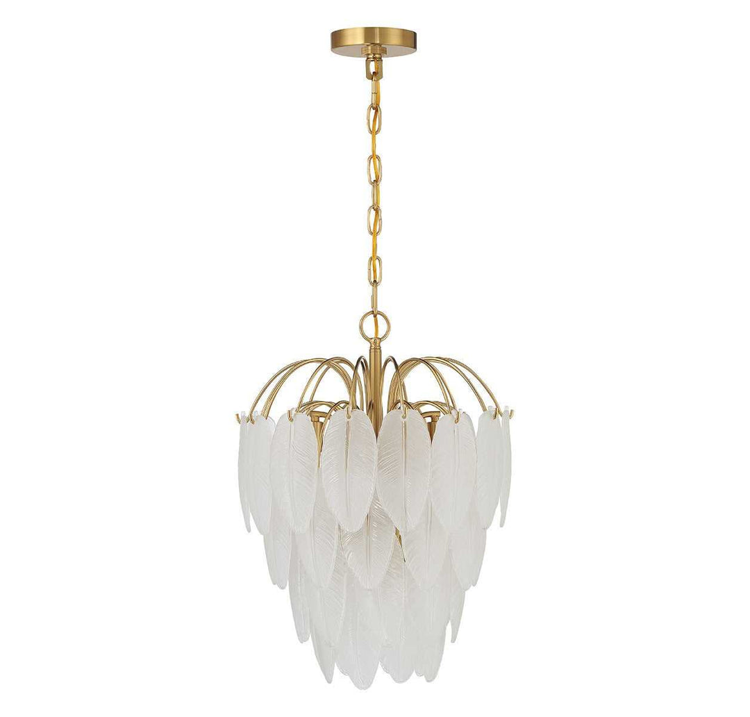 Boa Five Light Chandelier in Warm Brass Savoy House
