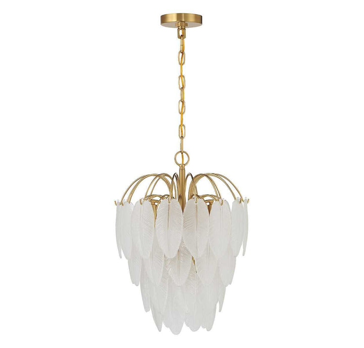 Boa Five Light Chandelier in Warm Brass Savoy House
