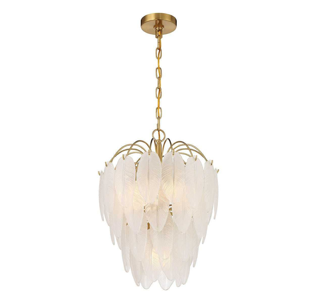 Boa Five Light Chandelier in Warm Brass Savoy House