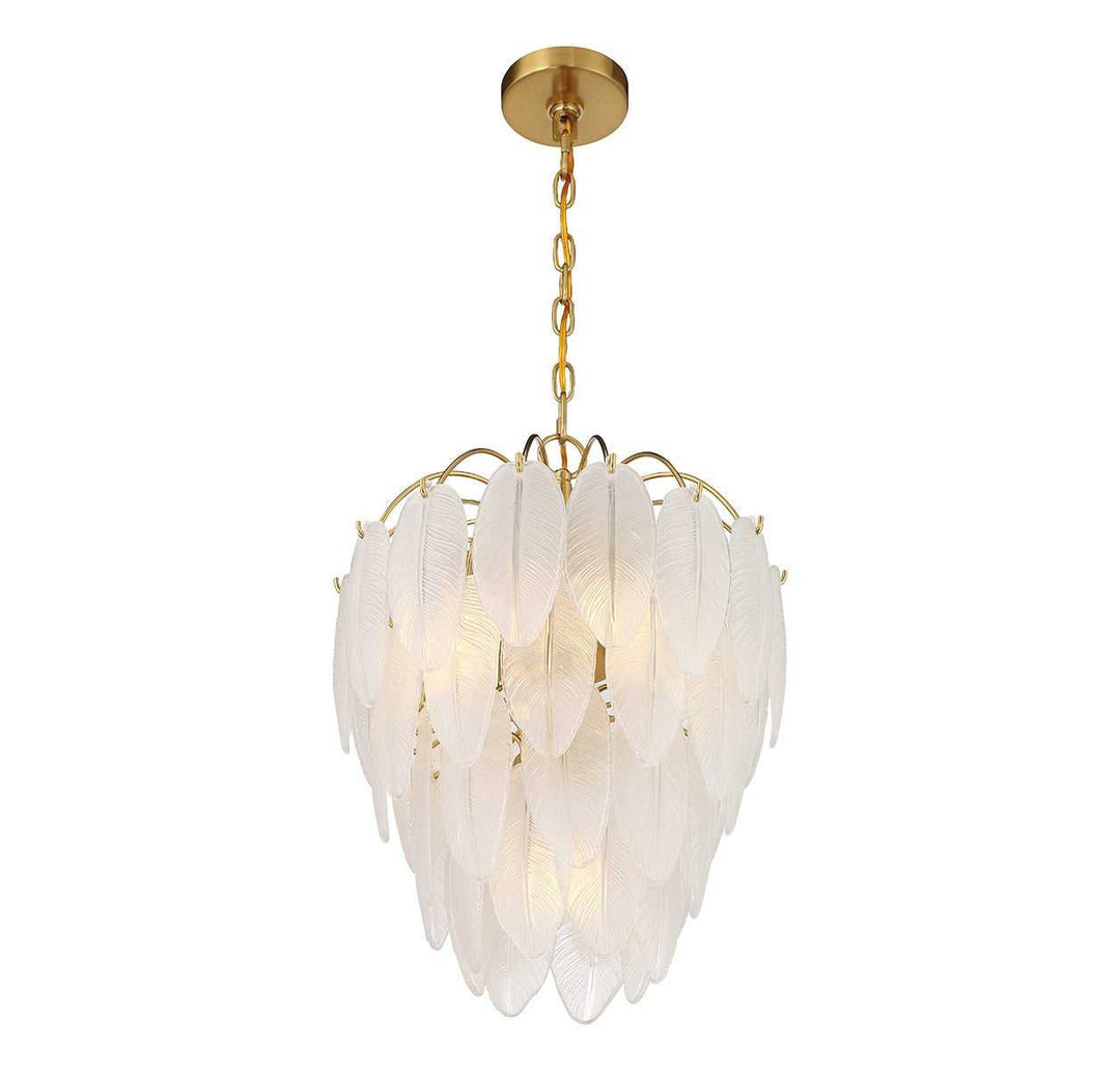 Boa Five Light Chandelier in Warm Brass Savoy House