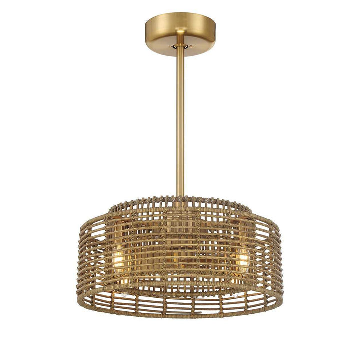Ferndale Four Light Fan D'Lier in Warm Brass Savoy House