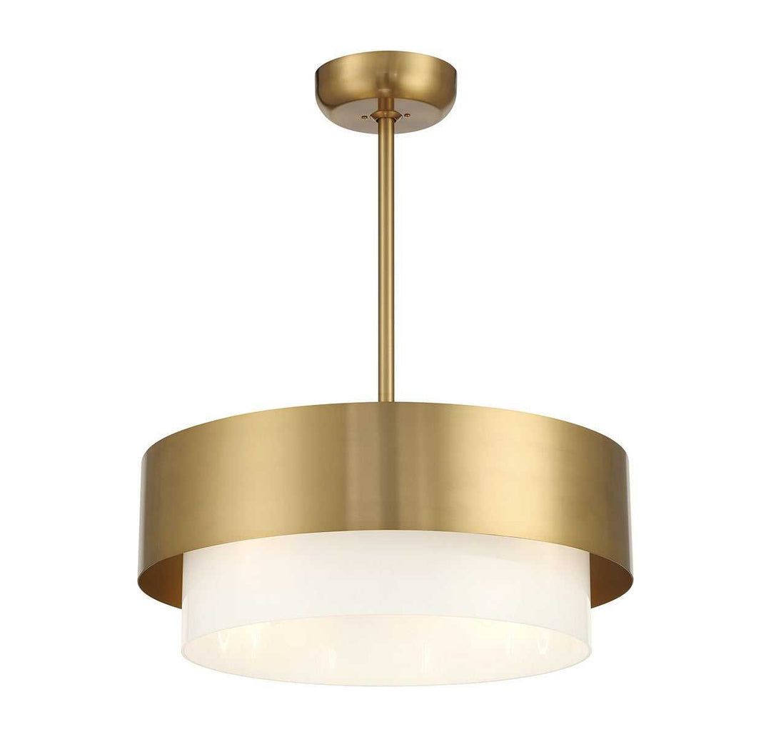 Diana Four Light Fan D'Lier in Warm Brass Savoy House