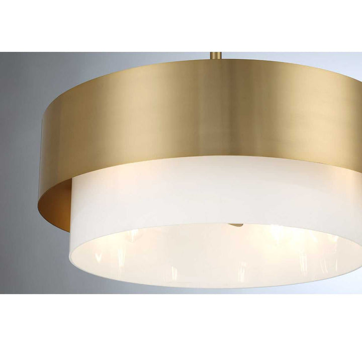 Diana Four Light Fan D'Lier in Warm Brass Savoy House