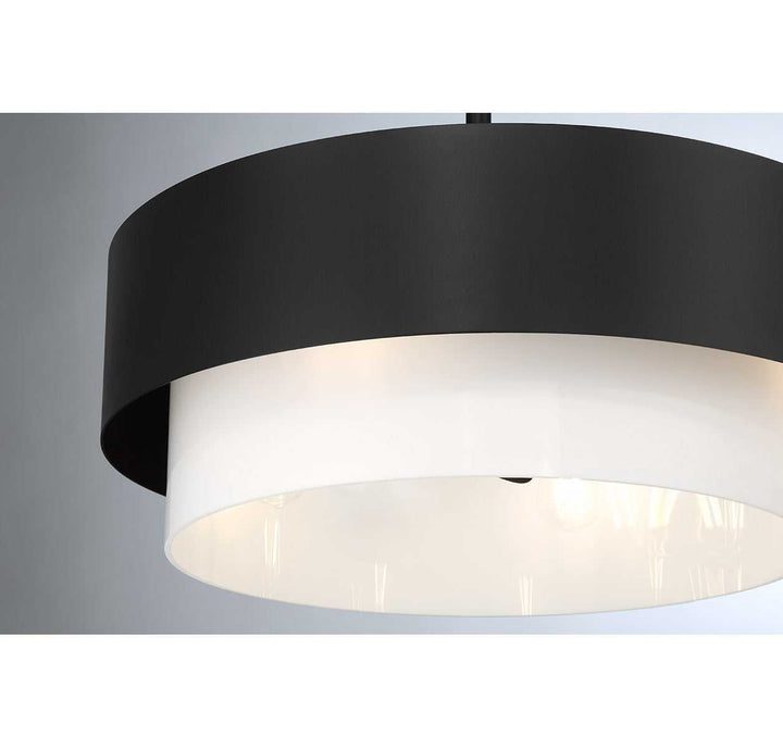 Diana Four Light Fan D'Lier in Matte Black Savoy House