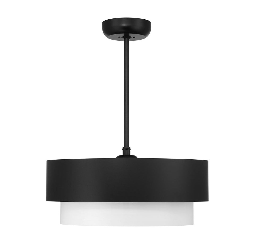 Diana Four Light Fan D'Lier in Matte Black Savoy House