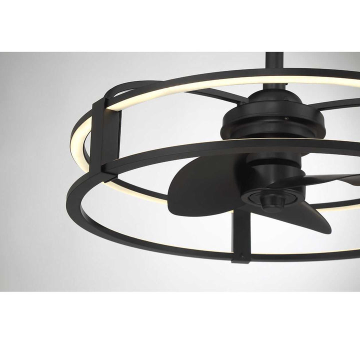 Vesta LED Fan D'Lier in Matte Black Savoy House