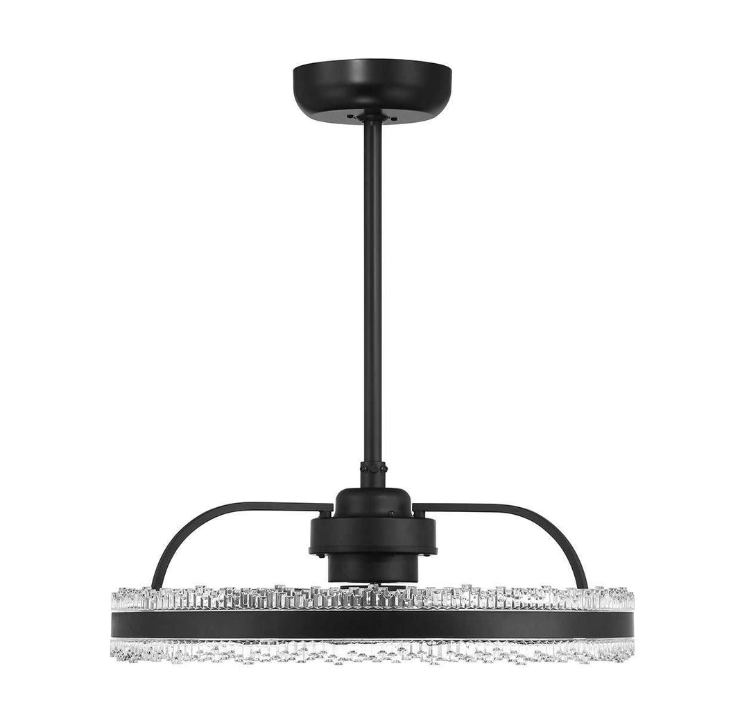 Corona LED Fan D'Lier in Matte Black Savoy House