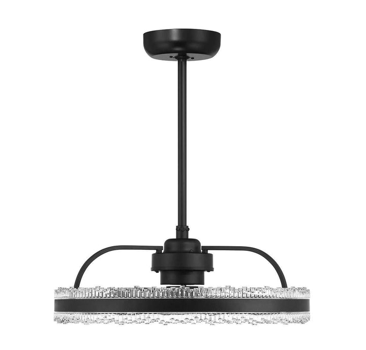 Corona LED Fan D'Lier in Matte Black Savoy House