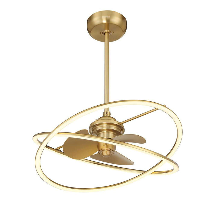 Dorado LED Fan D'Lier in Warm Brass Savoy House