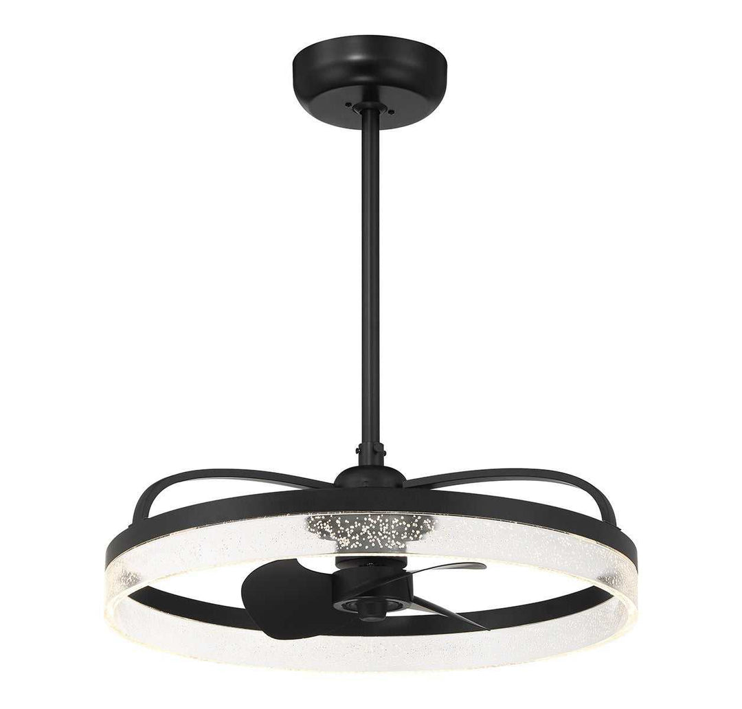 Lyria LED Fan D'Lier in Matte Black Savoy House