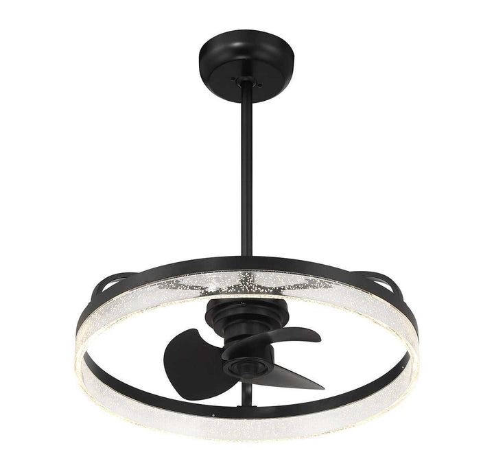 Lyria LED Fan D'Lier in Matte Black Savoy House