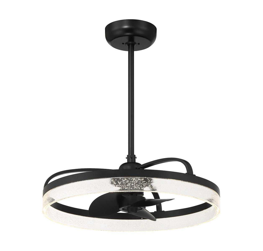 Lyria LED Fan D'Lier in Matte Black Savoy House