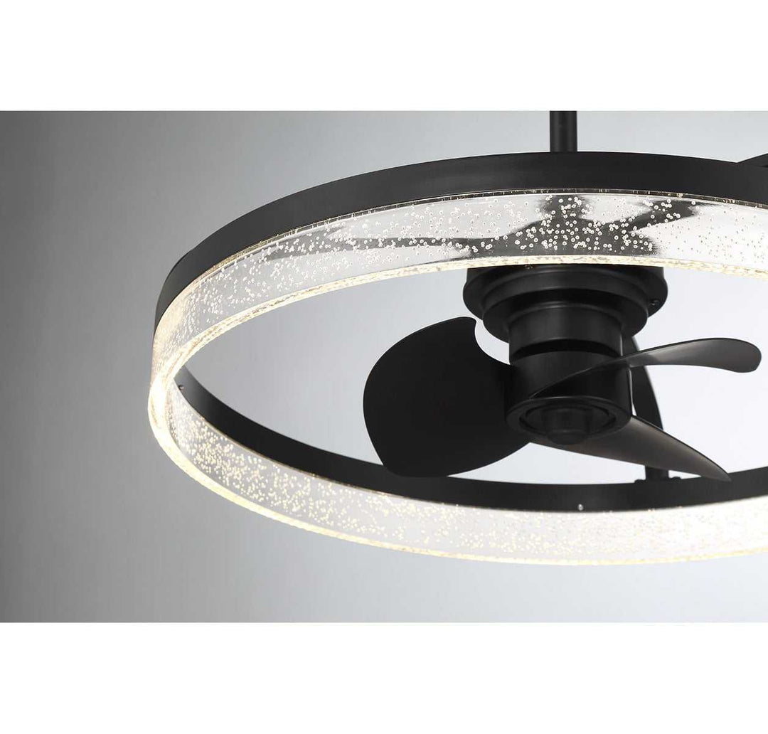 Lyria LED Fan D'Lier in Matte Black Savoy House