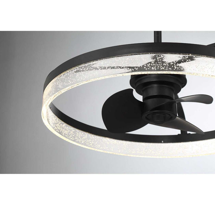 Lyria LED Fan D'Lier in Matte Black Savoy House
