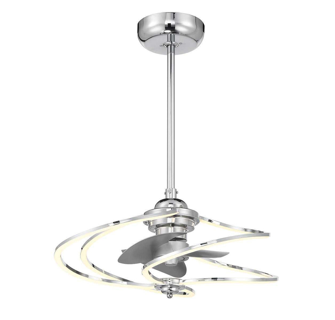 Hydra LED Fan D'Lier in Polished Chrome Savoy House