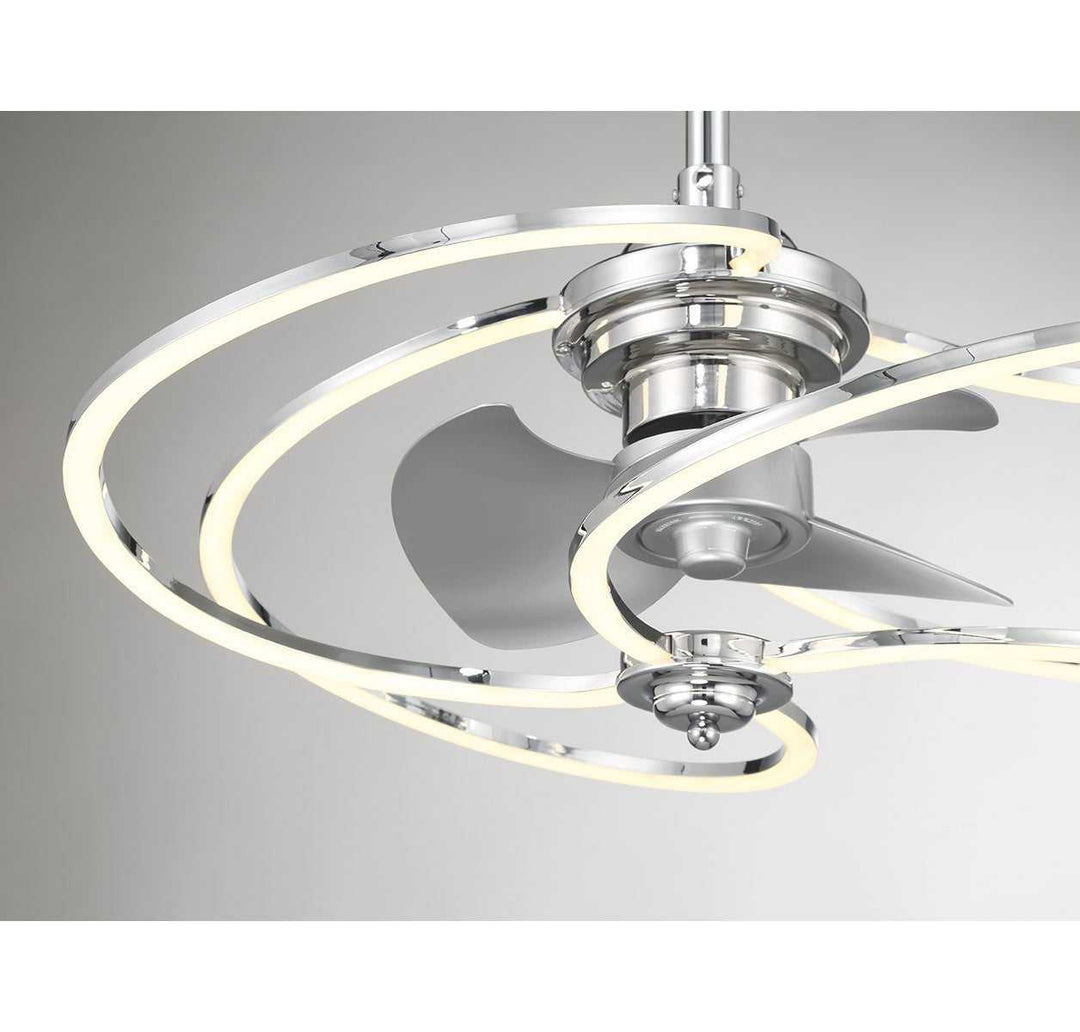 Hydra LED Fan D'Lier in Polished Chrome Savoy House