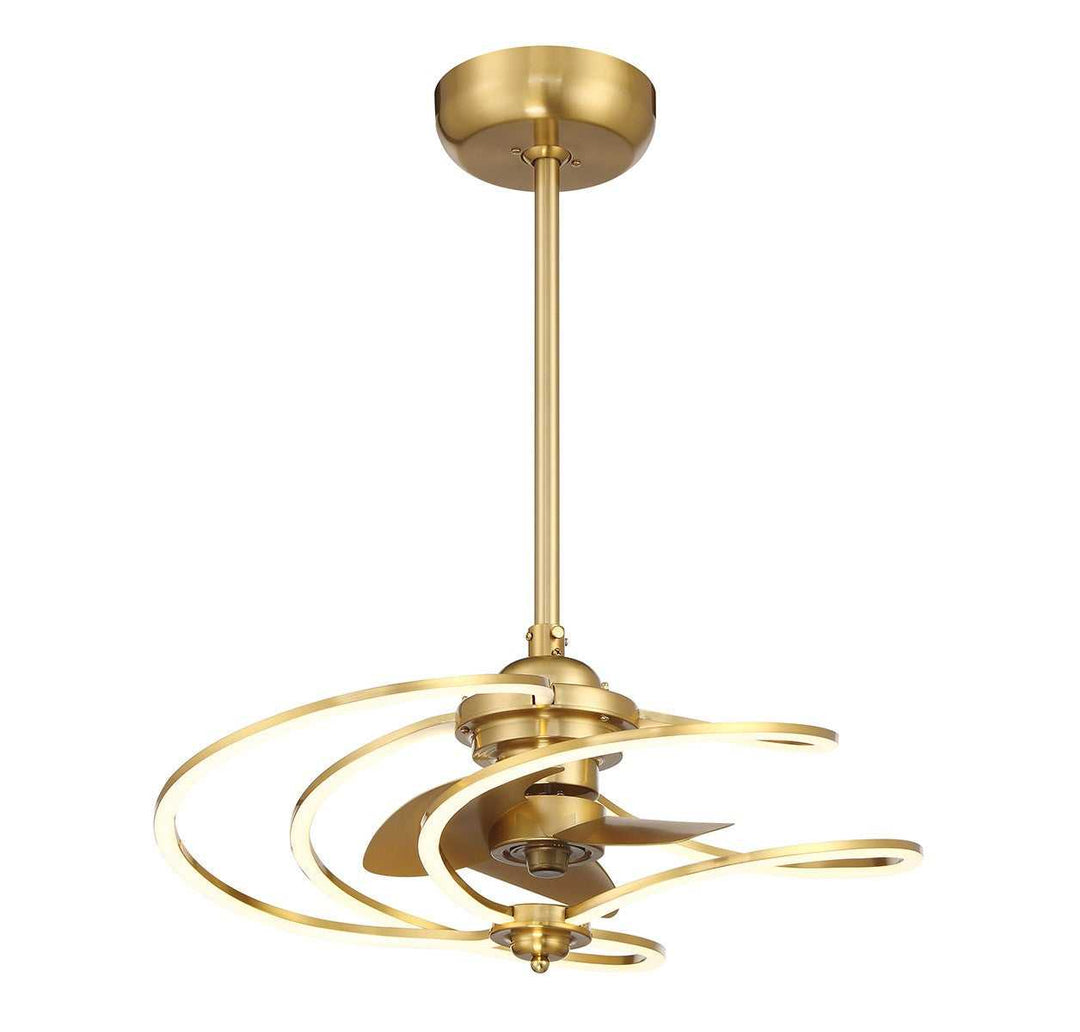 Hydra LED Fan D'Lier in Warm Brass Savoy House