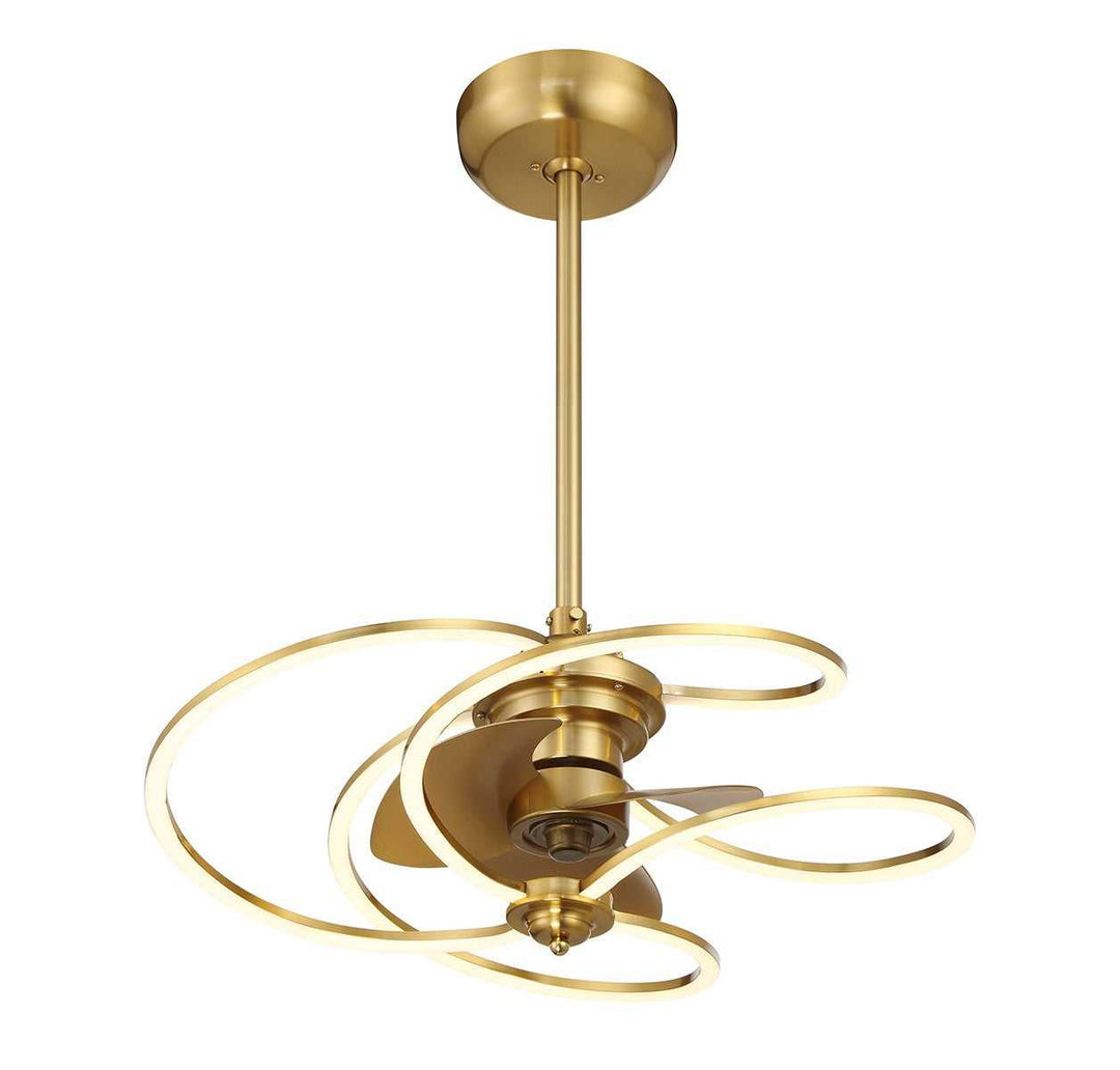 Hydra LED Fan D'Lier in Warm Brass Savoy House