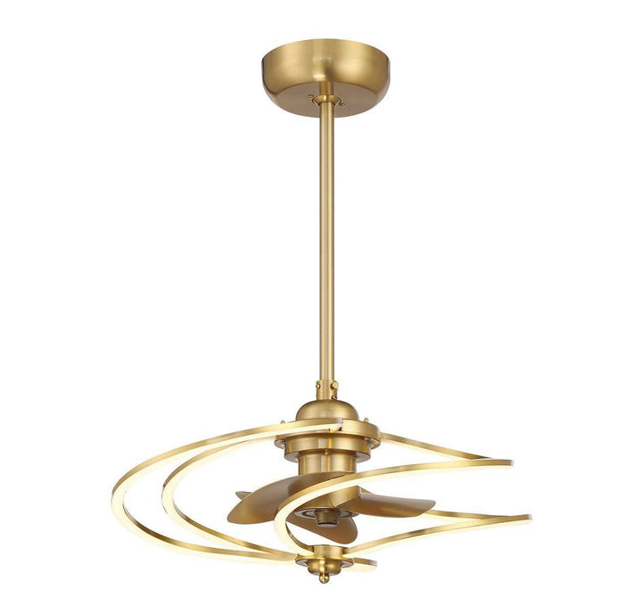 Hydra LED Fan D'Lier in Warm Brass Savoy House