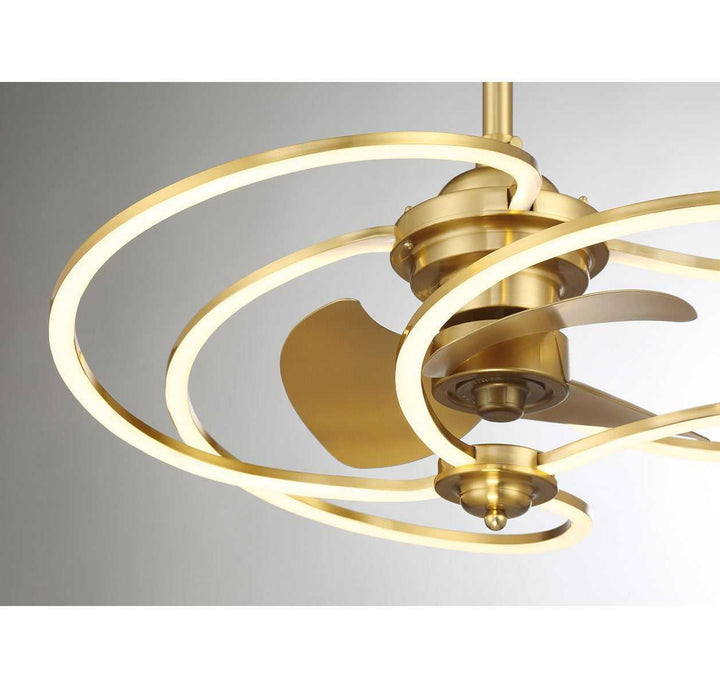Hydra LED Fan D'Lier in Warm Brass Savoy House