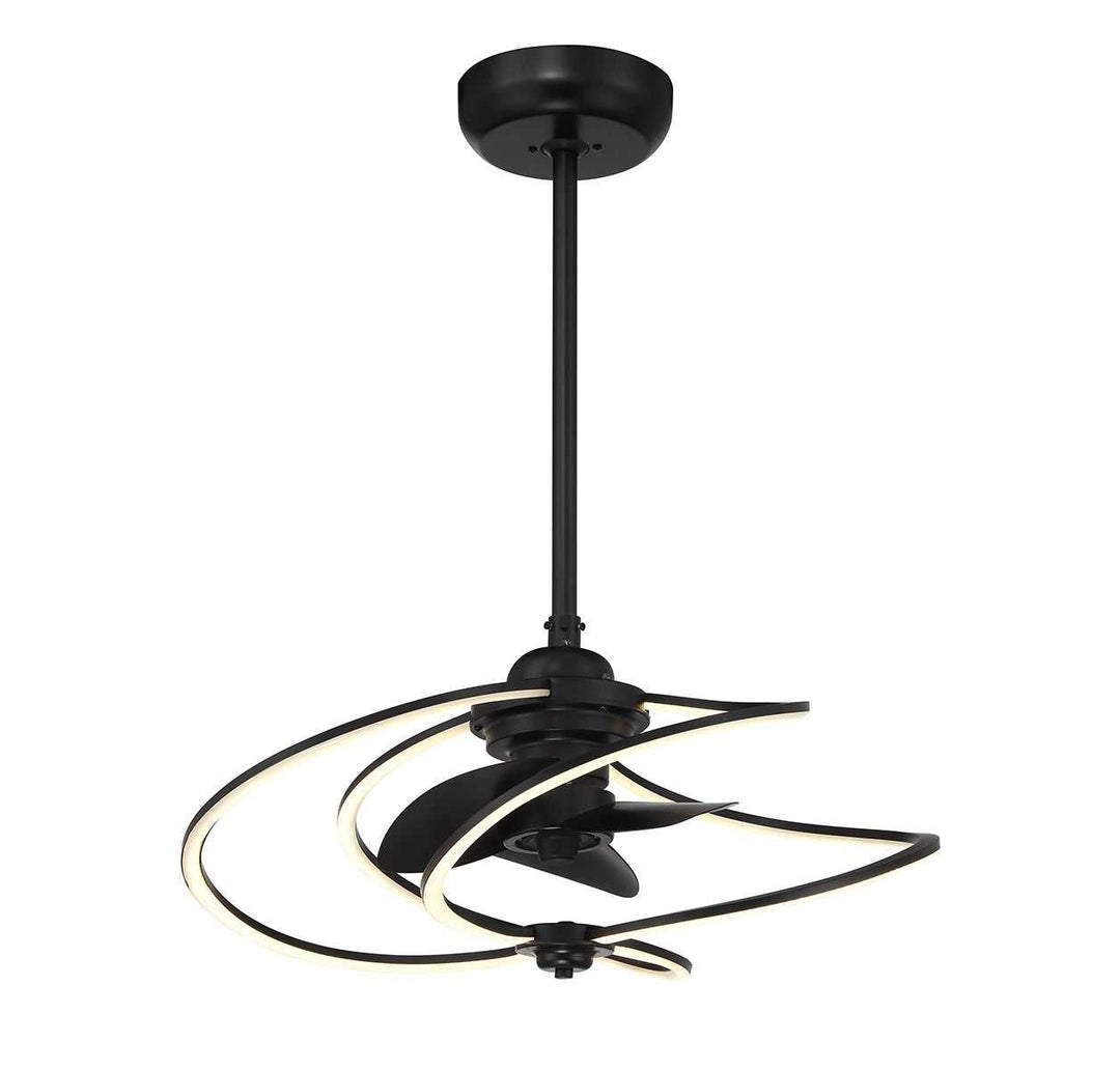 Hydra LED Fan D'Lier in Matte Black Savoy House