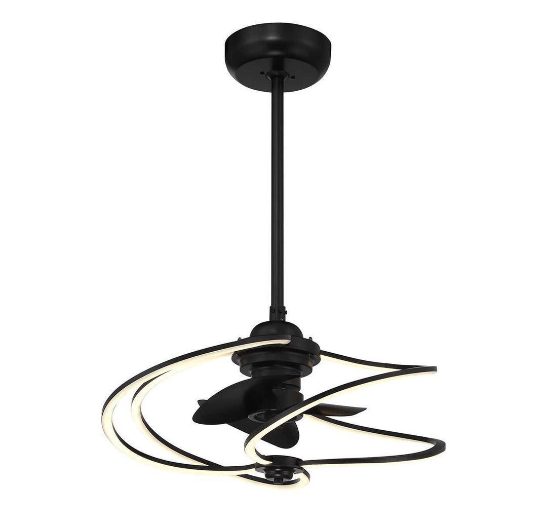 Hydra LED Fan D'Lier in Matte Black Savoy House