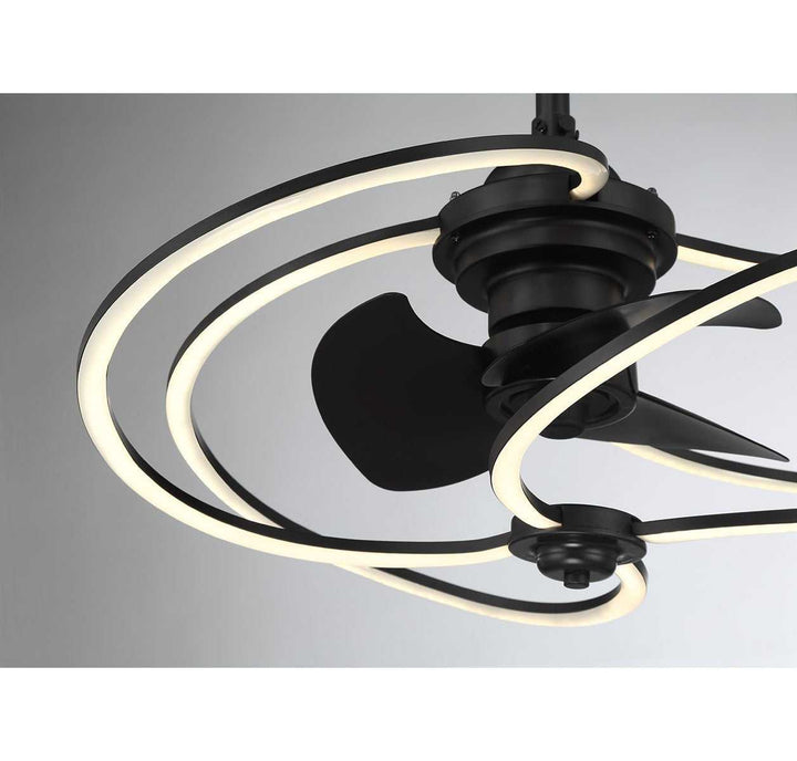 Hydra LED Fan D'Lier in Matte Black Savoy House