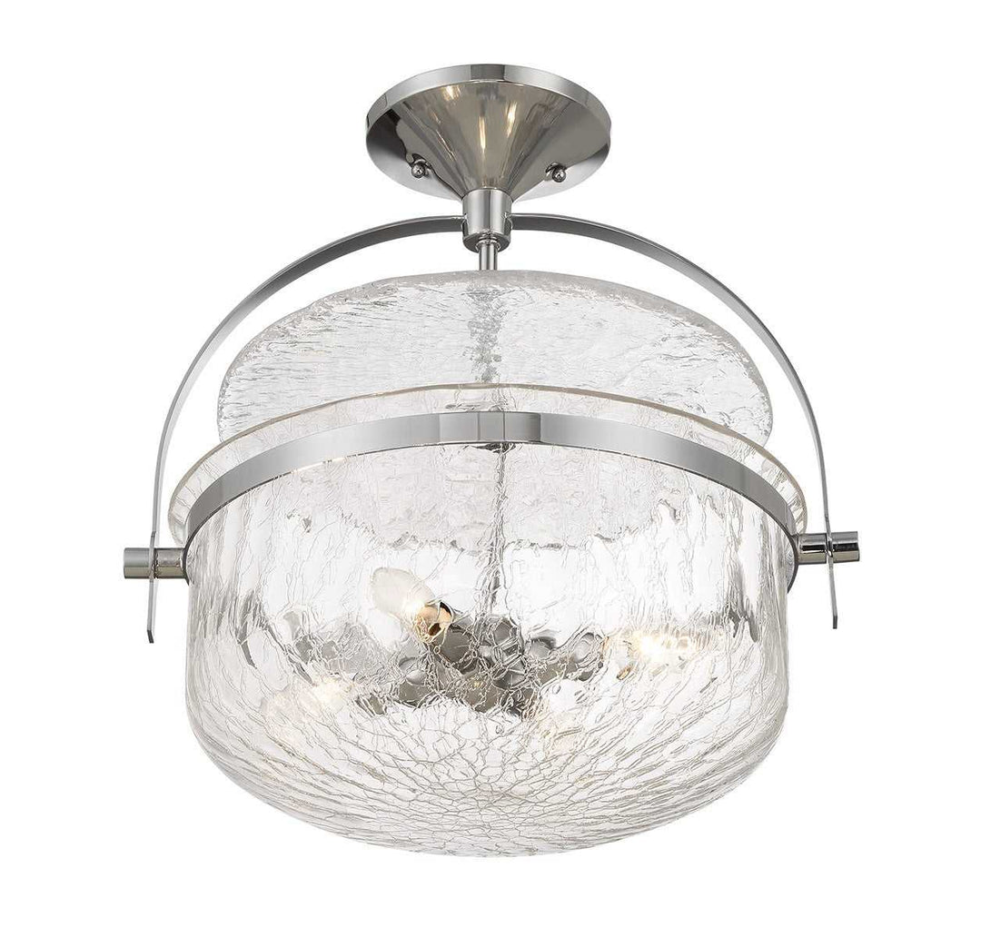 Savoy House - 6-4723-4-11 - Four Light Convertible Semi-Flush/Pendant - Denmar - Polished Chrome