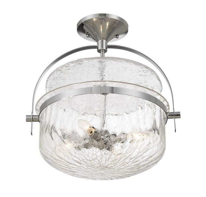 Savoy House - 6-4723-4-11 - Four Light Convertible Semi-Flush/Pendant - Denmar - Polished Chrome