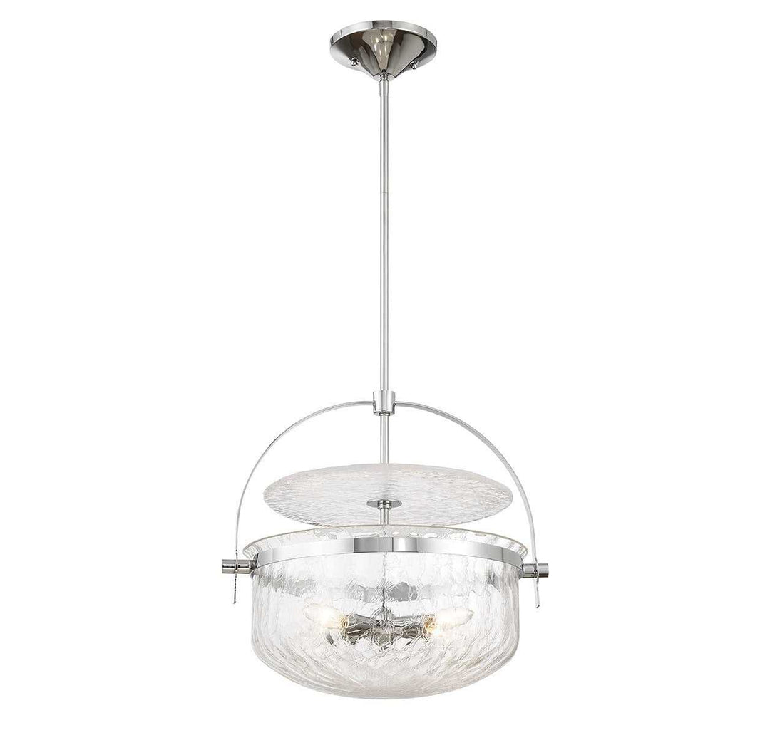 Savoy House - 6-4723-4-11 - Four Light Convertible Semi-Flush/Pendant - Denmar - Polished Chrome