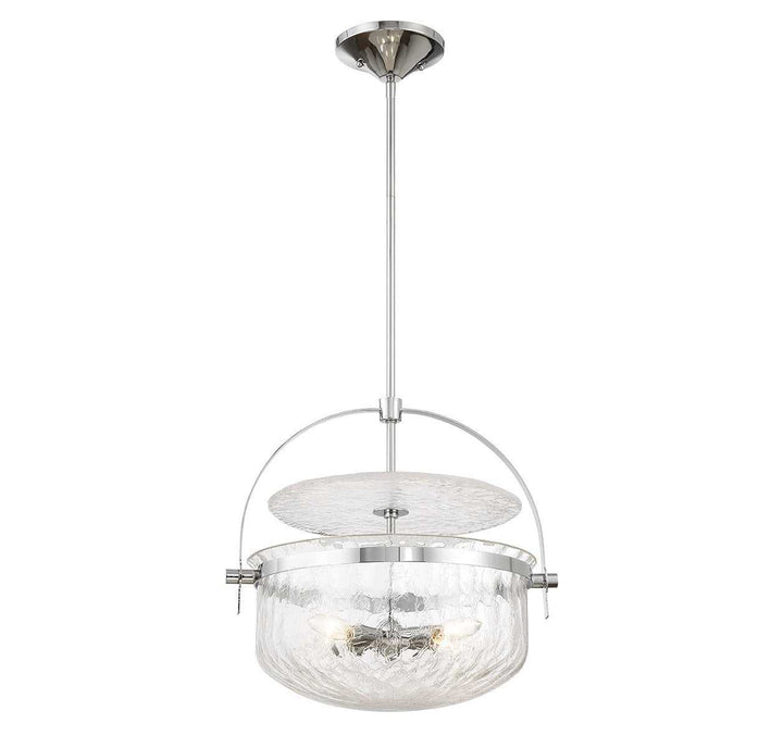 Savoy House - 6-4723-4-11 - Four Light Convertible Semi-Flush/Pendant - Denmar - Polished Chrome