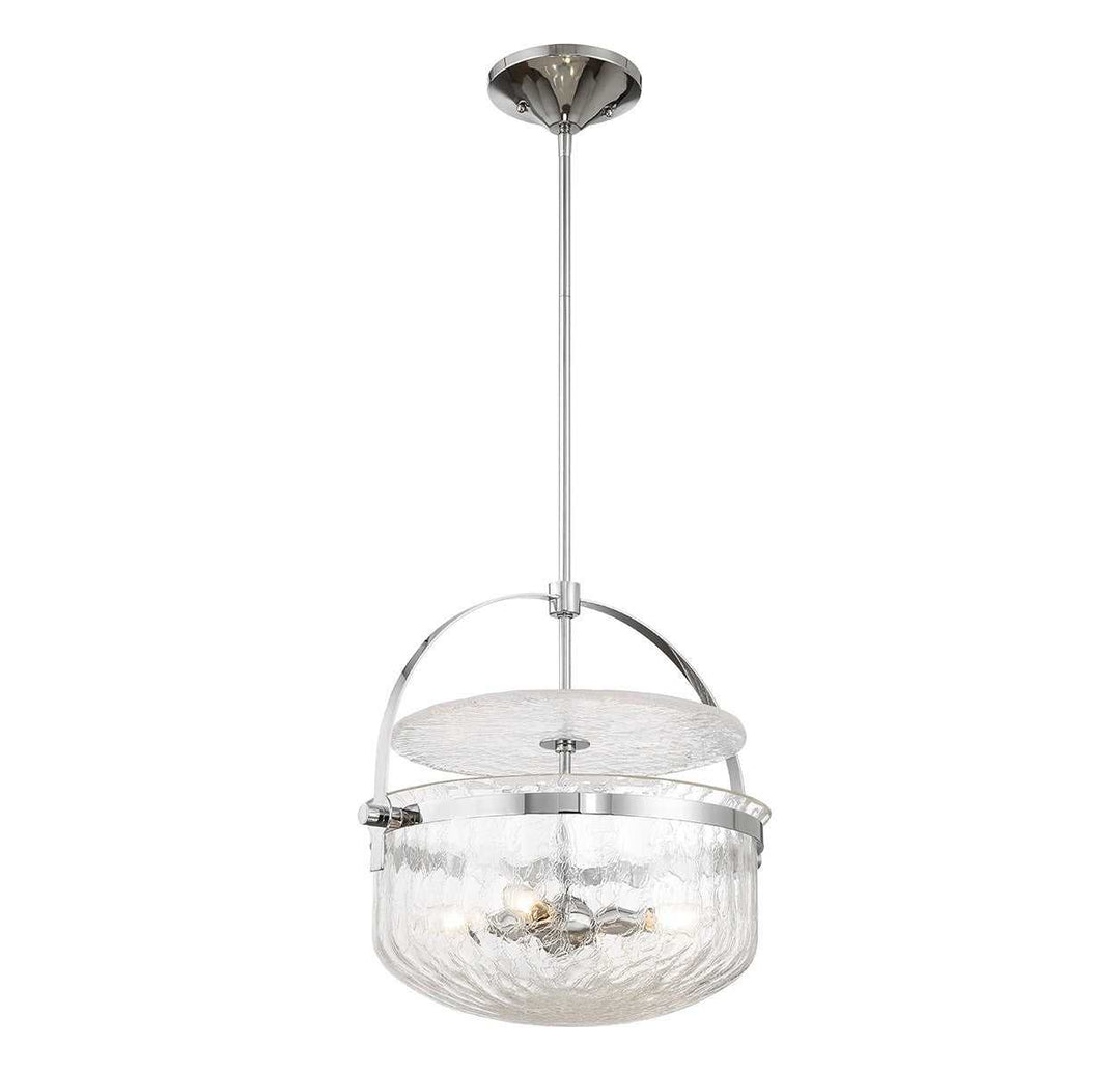 Savoy House - 6-4723-4-11 - Four Light Convertible Semi-Flush/Pendant - Denmar - Polished Chrome