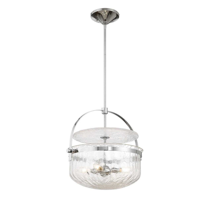 Savoy House - 6-4723-4-11 - Four Light Convertible Semi-Flush/Pendant - Denmar - Polished Chrome