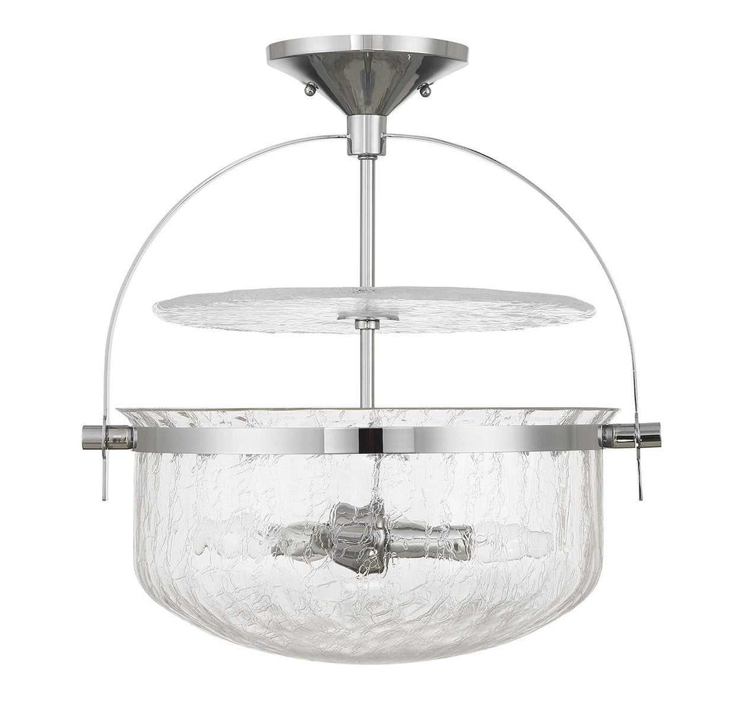 Savoy House - 6-4723-4-11 - Four Light Convertible Semi-Flush/Pendant - Denmar - Polished Chrome