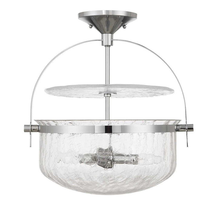 Savoy House - 6-4723-4-11 - Four Light Convertible Semi-Flush/Pendant - Denmar - Polished Chrome