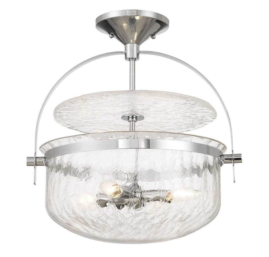 Savoy House - 6-4723-4-11 - Four Light Convertible Semi-Flush/Pendant - Denmar - Polished Chrome