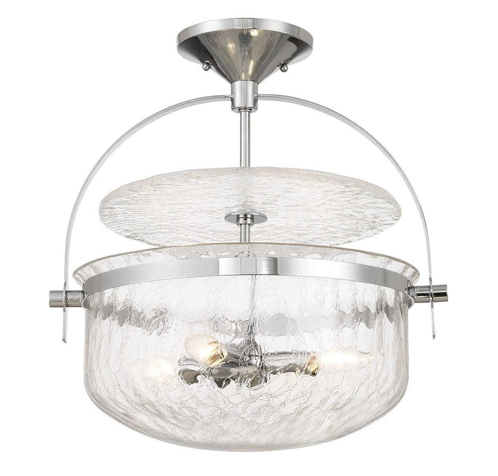 Savoy House - 6-4723-4-11 - Four Light Convertible Semi-Flush/Pendant - Denmar - Polished Chrome