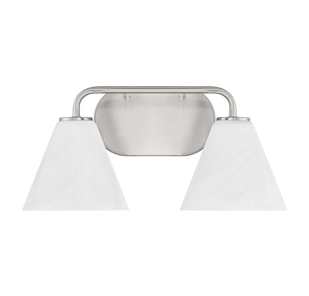 Blair Two Light Bathroom Vanity in Satin Nickel Savoy House