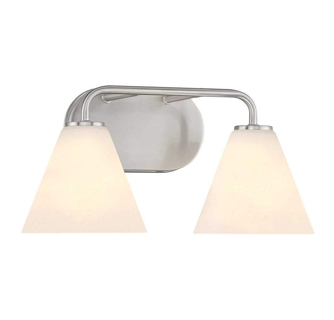 Blair Two Light Bathroom Vanity in Satin Nickel Savoy House