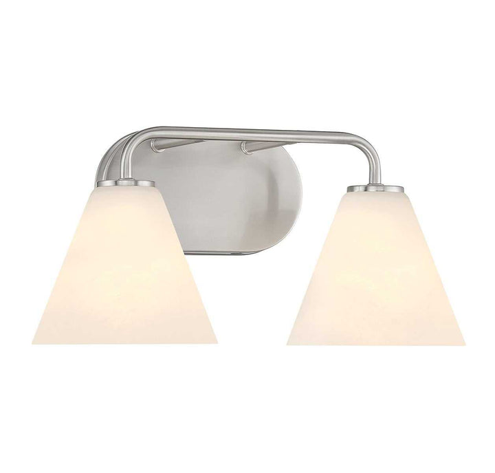 Blair Two Light Bathroom Vanity in Satin Nickel Savoy House