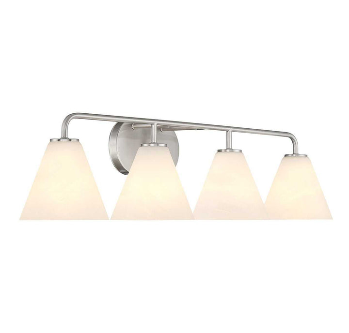 Blair Four Light Bathroom Vanity in Satin Nickel Savoy House