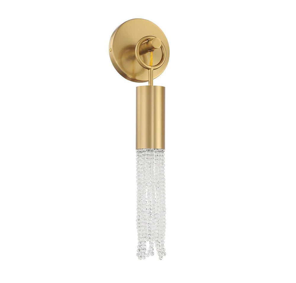 Chelsea One Light Wall Sconce in Warm Brass Savoy House