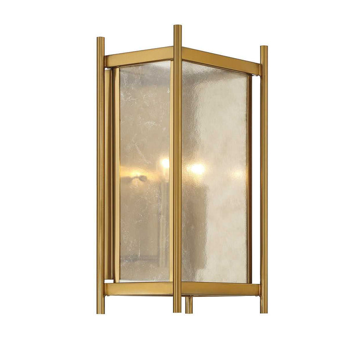 Jacobs Two Light Wall Sconce in Warm Brass Savoy House