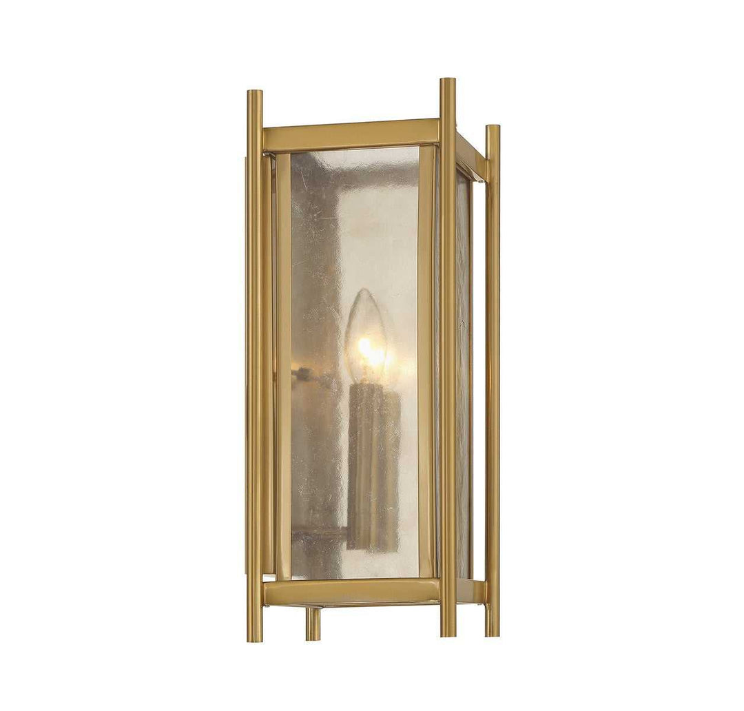 Jacobs Two Light Wall Sconce in Warm Brass Savoy House
