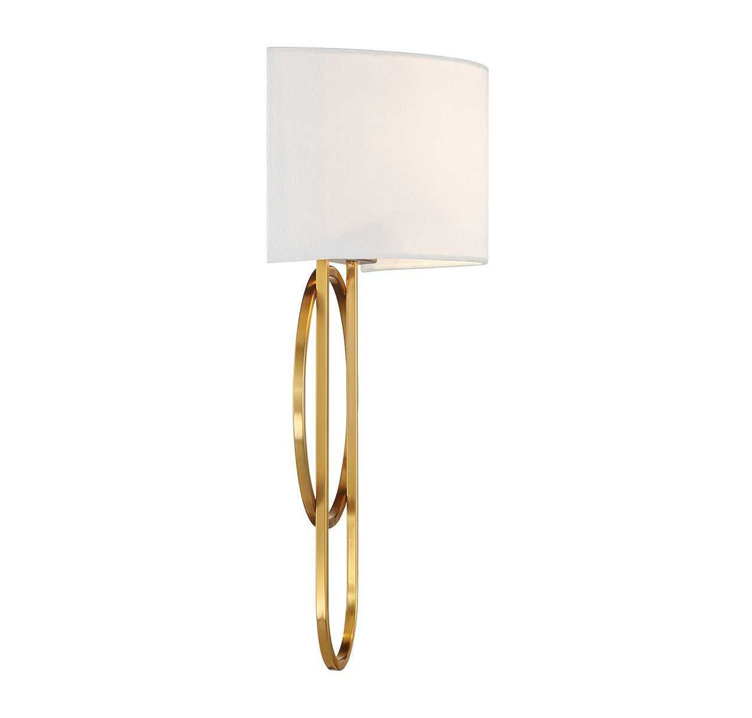 Tempe Two Light Wall Sconce in Warm Brass Savoy House