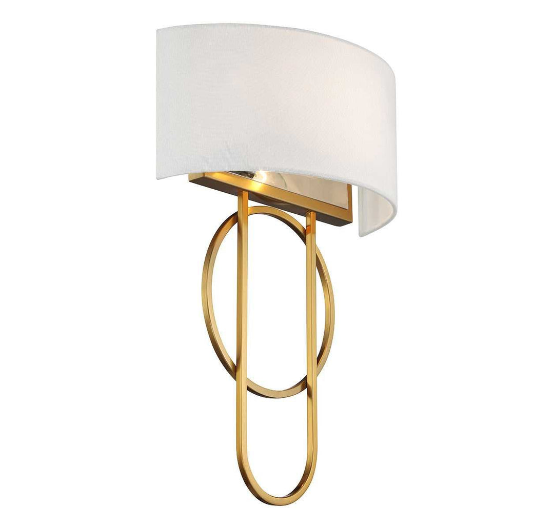 Tempe Two Light Wall Sconce in Warm Brass Savoy House